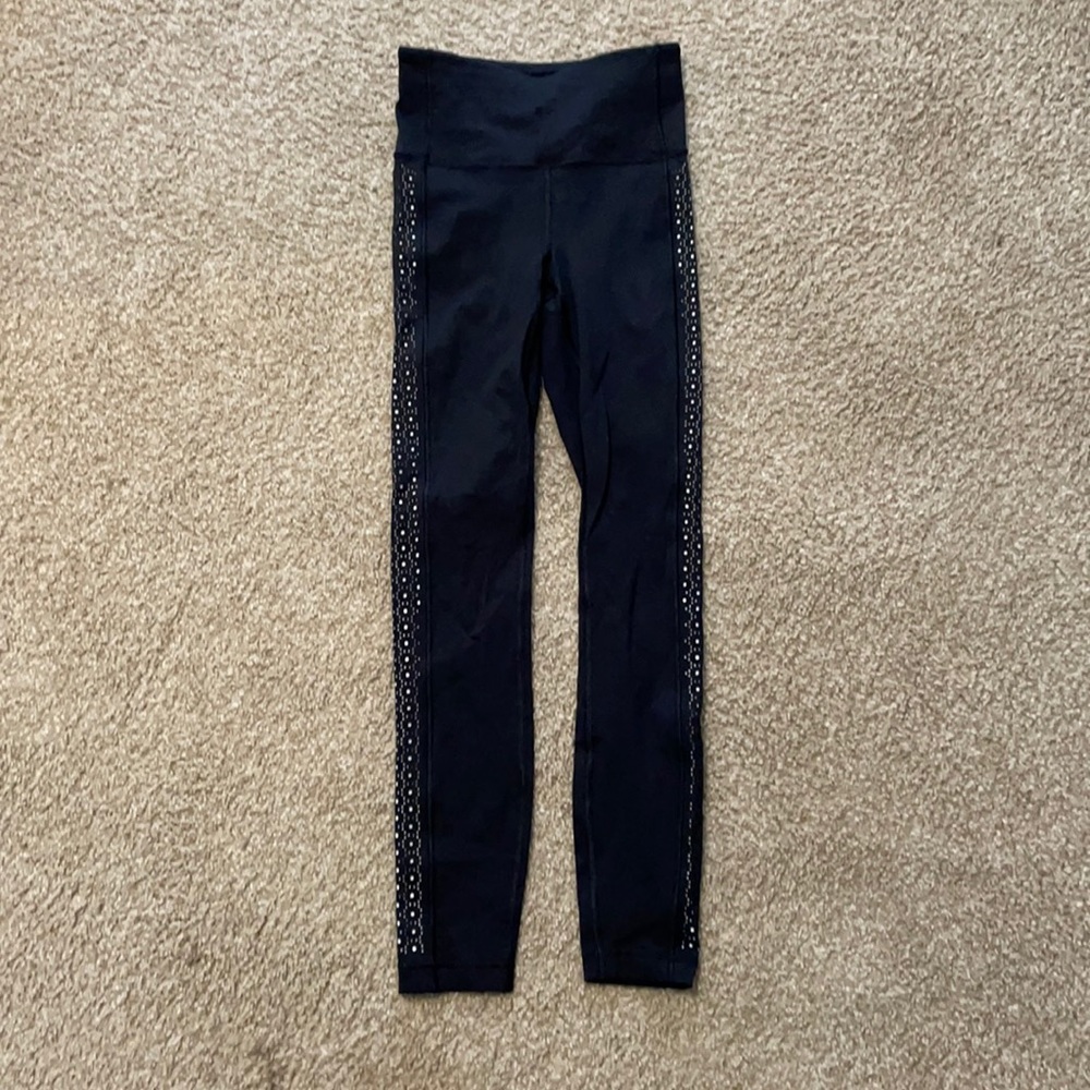 Lululemon black cutout leggings